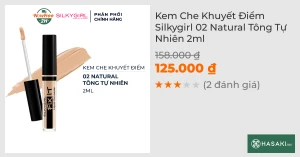 Kem Che Khuyết Điểm Silkygirl 02 Natural Tông Tự Nhiên 2ml