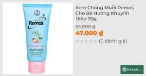 Kem Chống Muỗi Remos Cho Bé Hương Khuynh Diệp 70g