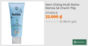 Kem Chống Muỗi Rohto Remos Sả Chanh 70g