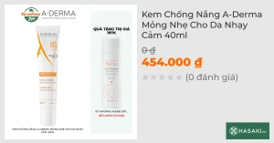 Kem Chống Nắng A-Derma Mỏng Nhẹ Cho Da Nhạy Cảm 40ml