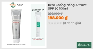 Kem Chống Nắng Altruist SPF 50 100ml