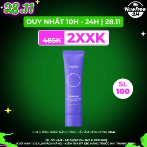 Kem Chống Nắng Beplain Nâng Tông, Cấp Ẩm Căng Bóng 50ml