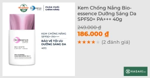 Kem Chống Nắng Bio-essence Dưỡng Sáng Da SPF50 PA 40g