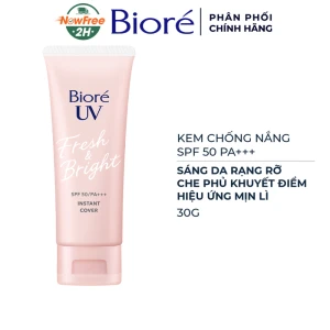 Kem Chống Nắng Bioré Sáng Da Rạng Rỡ - Che Phủ Tức Thì 30g