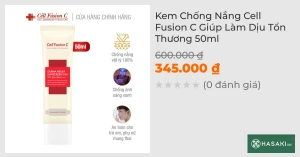 Kem Chống Nắng Cell Fusion C Giúp Làm Dịu Tổn Thương 50ml
