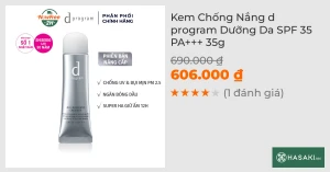 Kem Chống Nắng d program Dưỡng Da SPF 35 PA 35g