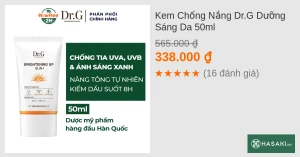 Kem Chống Nắng Dr.G Dưỡng Sáng Da 50ml