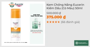 Kem Chống Nắng Eucerin Kiềm Dầu (Có Màu) 50ml