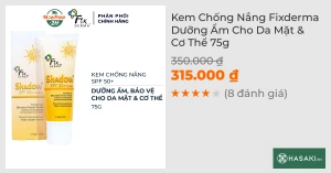 Kem Chống Nắng Fixderma Dưỡng Ẩm Cho Da Mặt & Cơ Thể 75g