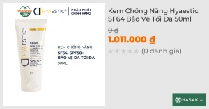 Kem Chống Nắng Hyaestic SF64 Bảo Vệ Tối Đa 50ml