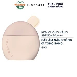 Kem Chống Nắng Judydoll Cấp Ẩm Nâng Tông - 01 Tông Sáng 40g