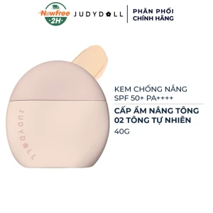 Kem Chống Nắng Judydoll Cấp Ẩm Nâng Tông - 02 Tự Nhiên 40g