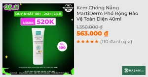 Kem Chống Nắng MartiDerm Phổ Rộng Bảo Vệ Toàn Diện 40ml