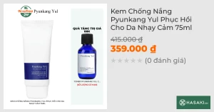 Kem Chống Nắng Pyunkang Yul Phục Hồi Cho Da Nhạy Cảm 75ml