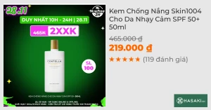 Kem Chống Nắng Skin1004 Cho Da Nhạy Cảm SPF 50 50ml