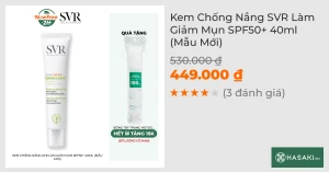 Kem Chống Nắng SVR Làm Giảm Mụn SPF50 40ml