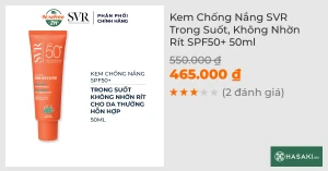 Kem Chống Nắng SVR Trong Suốt, Không Nhờn Rít SPF50 50ml