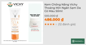 Kem Chống Nắng Vichy Có Màu Thoáng Mịn Ngăn Sạm Da 50ml