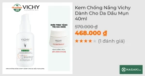 Kem Chống Nắng Vichy Dành Cho Da Dầu Mụn 40ml