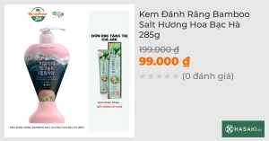 Kem Đánh Răng Bamboo Salt Hương Hoa Bạc Hà 285g