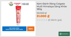 Kem Đánh Răng Colgate Muối Himalaya Sáng Khỏe 180g