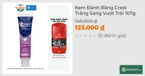Kem Đánh Răng Crest Trắng Sáng Vượt Trội 93g 
