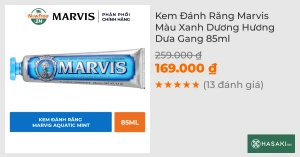 Kem Đánh Răng Marvis Màu Xanh Dương Hương Dưa Gang 85ml