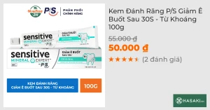 Kem Đánh Răng P/S Giảm Ê Buốt Sau 30S - Từ Khoáng 100g