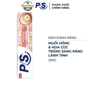 Kem Đánh Răng P/S Trắng Răng Muối Hồng Hoa Cúc 230g
