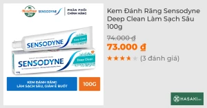 Kem Đánh Răng Sensodyne Deep Clean Làm Sạch Sâu 100g
