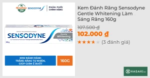 Kem Đánh Răng Sensodyne Gentle Whitening Làm Sáng Răng 160g