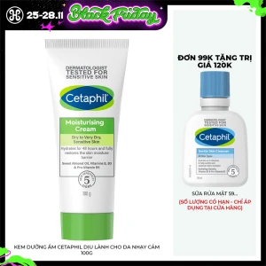 Kem Dưỡng Ẩm Cetaphil Dịu Lành Cho Da Nhạy Cảm 100g