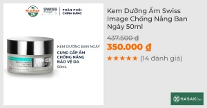 Kem Dưỡng Ẩm Swiss Image Chống Nắng Ban Ngày 50ml