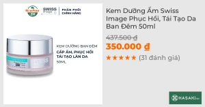 Kem Dưỡng Ẩm Swiss Image Phục Hồi, Tái Tạo Da Ban Đêm 50ml