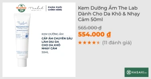 Kem Dưỡng Ẩm The Lab Dành Cho Da Khô & Nhạy Cảm 50ml