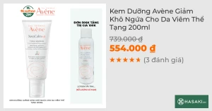 Kem Dưỡng Avène Giảm Khô Ngứa Cho Da Viêm Thể Tạng 200ml