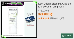 Kem Dưỡng Bioderma Giúp Se Khít Lỗ Chân Lông 30ml