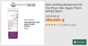 Kem Dưỡng Bioderma Hỗ Trợ Phục Hồi, Ngừa Thâm SPF50 30ml