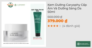 Kem Dưỡng Caryophy Cấp Ẩm Và Dưỡng Sáng Da 50ml