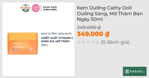 Kem Dưỡng Cathy Doll Dưỡng Sáng, Mờ Thâm Ban Ngày 50ml 