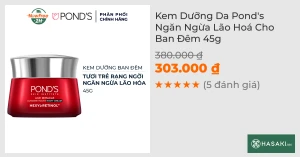 Kem Dưỡng Da Pond's Ngăn Ngừa Lão Hoá Cho Ban Đêm 45g