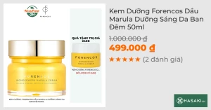 Kem Dưỡng Forencos Dầu Marula Dưỡng Sáng Da Ban Đêm 50ml