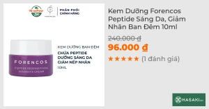 Kem Dưỡng Forencos Peptide Sáng Da, Giảm Nhăn Ban Đêm 10ml
