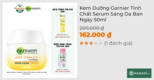 Kem Dưỡng Garnier Tinh Chất Serum Sáng Da Ban Ngày 50ml