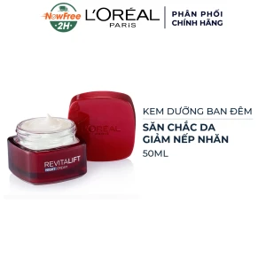 Kem Dưỡng L'Oreal Săn Chắc Da và Giảm Nếp Nhăn Ban Đêm 50ml