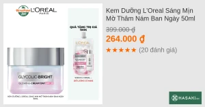 Kem Dưỡng L'Oreal Sáng Mịn Mờ Thâm Nám Ban Ngày 50ml