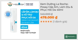 Kem Dưỡng La Roche-Posay Cấp Ẩm, Làm Dịu & Phục Hồi Da 40ml