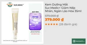 Kem Dưỡng Mắt Sur.Medic Giảm Nếp Nhăn, Ngăn Lão Hóa 35ml