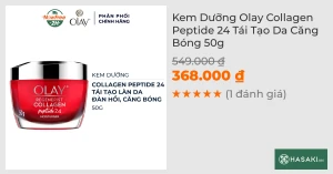 Kem Dưỡng Olay Collagen Peptide 24 Tái Tạo Da Căng Bóng 50g