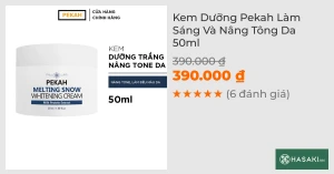 Kem Dưỡng Pekah Làm Sáng Và Nâng Tông Da 50ml